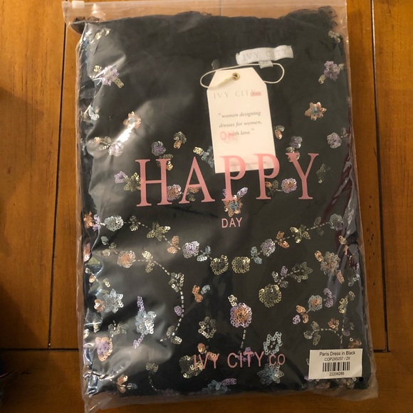 ❌SOLD❌ Ivy City Co BNWT Paris Dress in Black size 2x - Picture 4 of 5